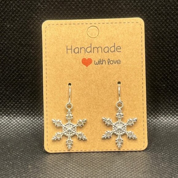 3/$12~Snowflake Earrings - Picture 2 of 3
